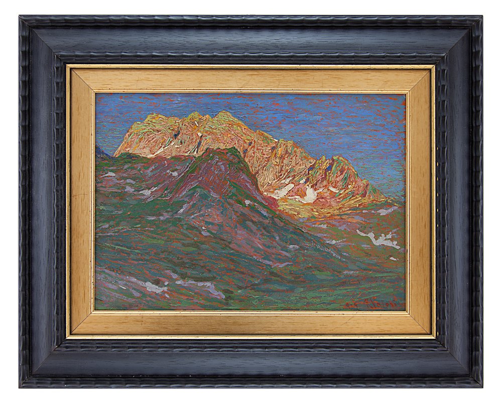 romano valori: Paesaggio di montagna datato 910